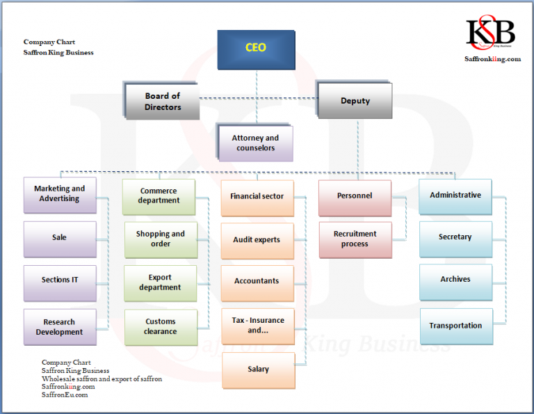 Organizational chart | Saffron Kiing