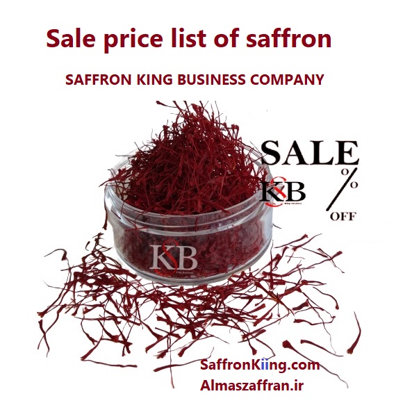 Sale price list of saffron
