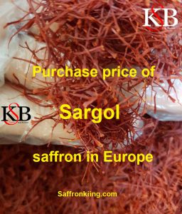 Purchase price of Sargol saffron in Europe