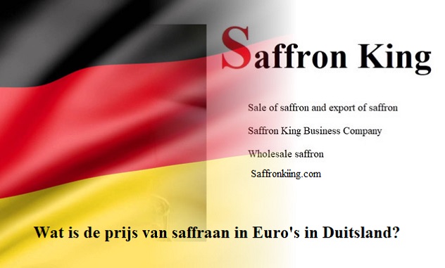 Wat is de prijs van saffraan in Euro's in Duitsland?