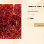 Saffron shop in France