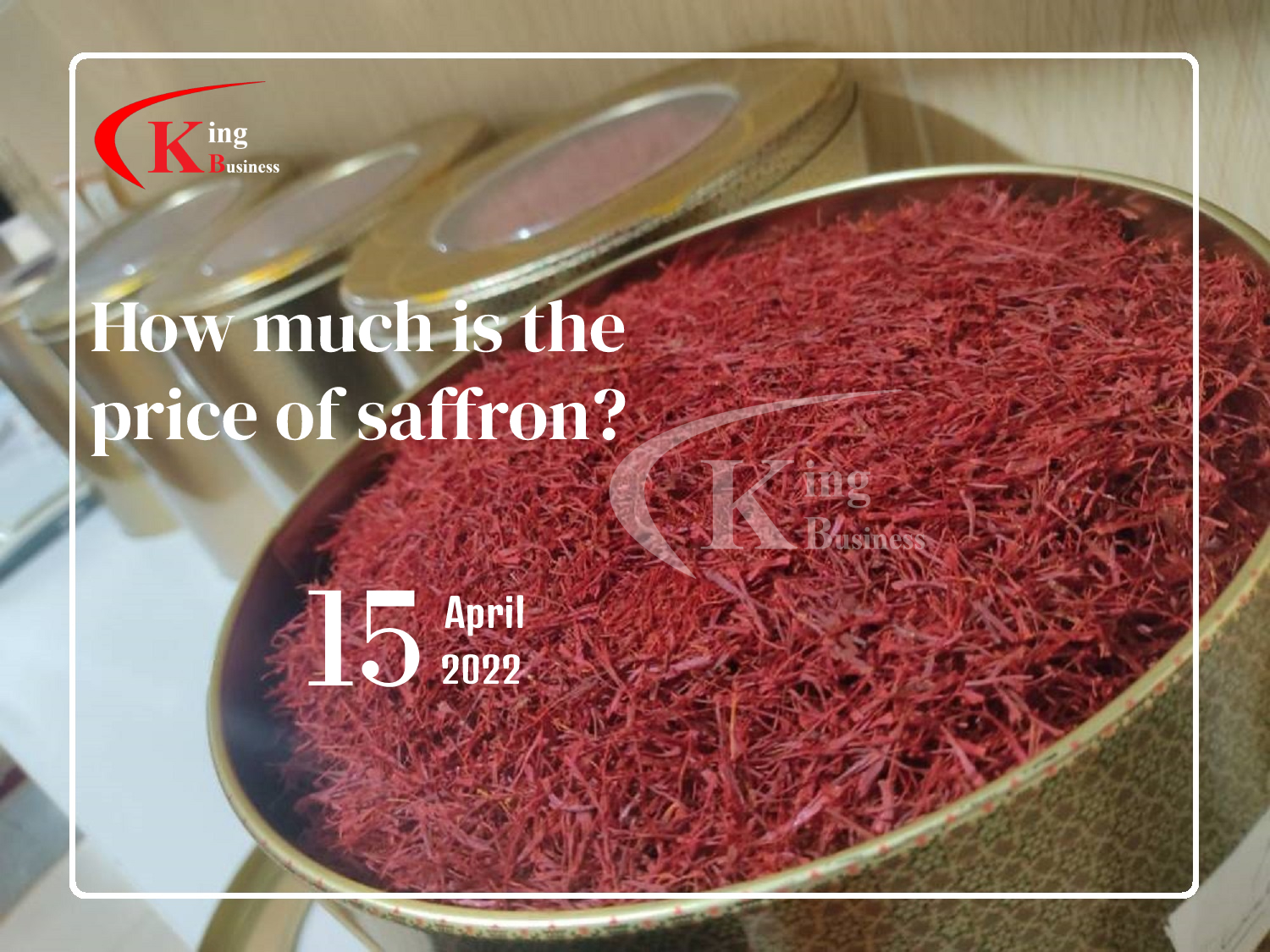 What is the profit from saffron harvest per hectare