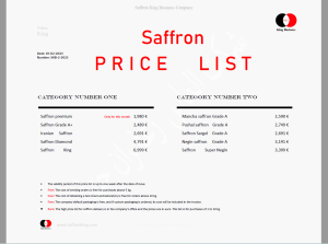 Today's price of saffron in March this year