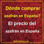 Dónde comprar azafrán en España? El precio del azafrán en España