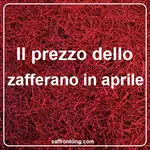 Il prezzo dello zafferano in aprile