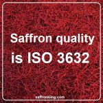 Saffron quality is ISO 3632