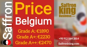 price of saffron in Belgium