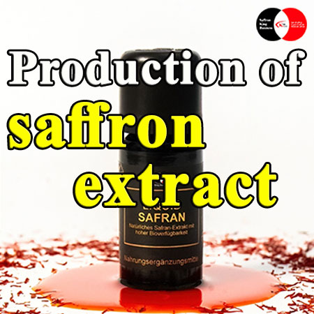Production of saffron extract