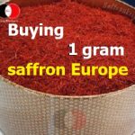 Buying 1 gram of saffron in Europe