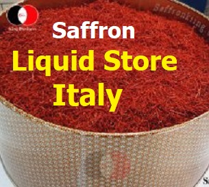 Saffron Liquid Store in Italy