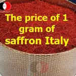 The price of 1 gram of saffron in Italy
