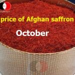 price of Afghan saffron in October