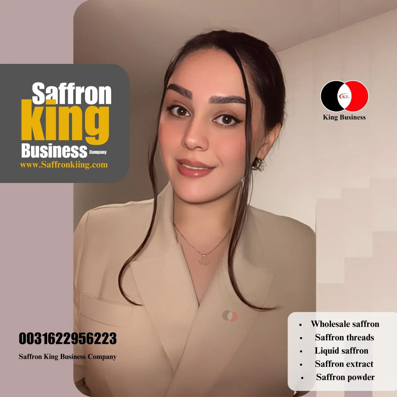 Saffron Sales Manager Ms. Maeda Talezari