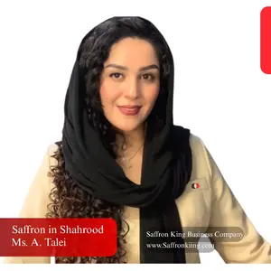 Saffron sales branch in Paris, France, Ms. M. Talei from Saffron King Business company