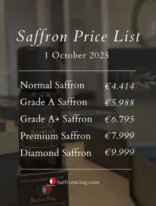 Saffron price in Austria