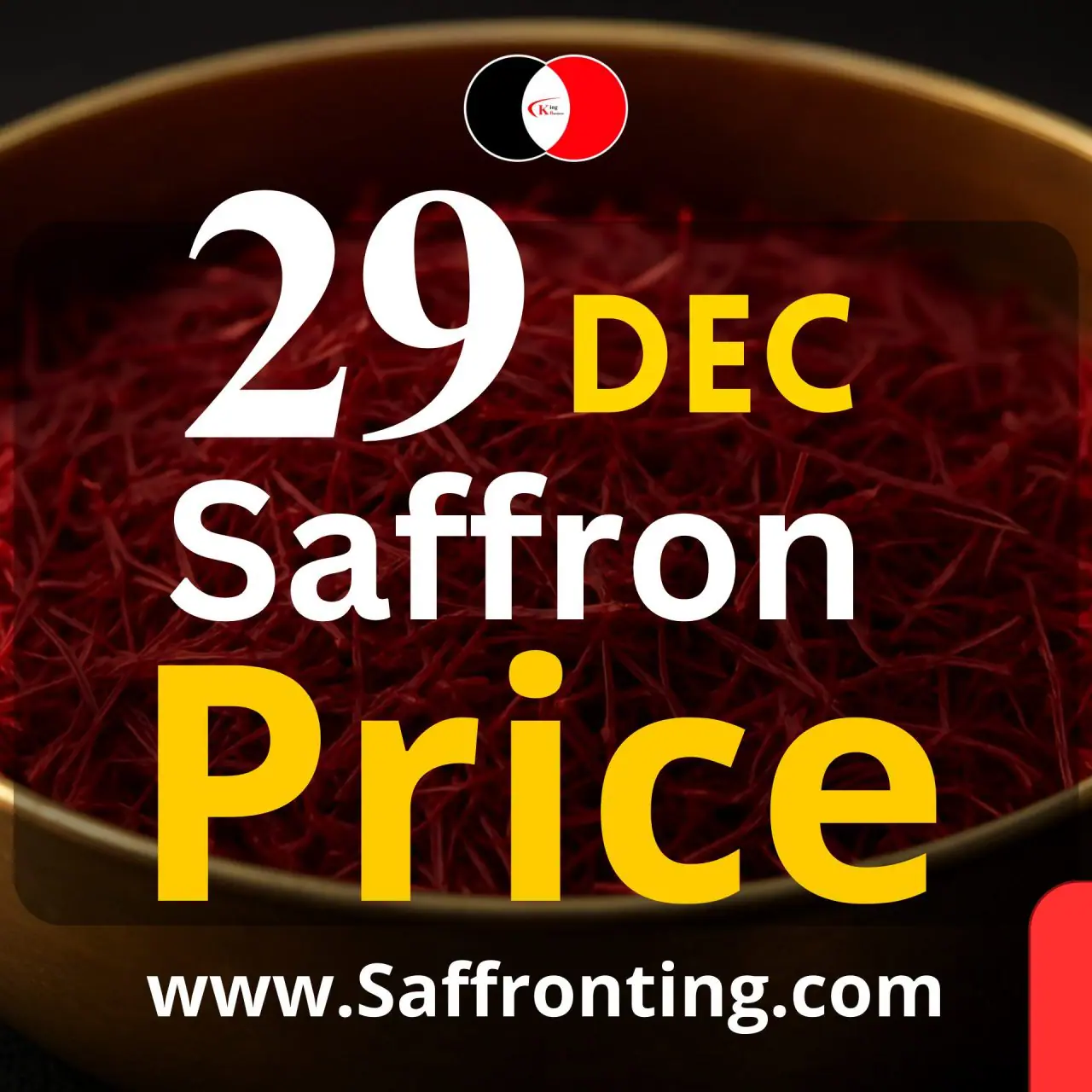 saffron prices today December 29