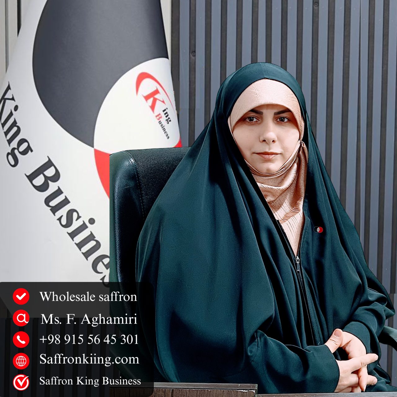 Ms. F. Aghamiri- Saffron King Business company